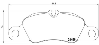 Set di 4 pastiglie freno BREMBO P 65 018