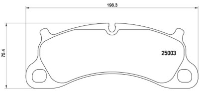 Set di 4 pastiglie freno BREMBO P 65 025
