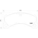 Set di 4 pastiglie freno BREMBO P 65 026