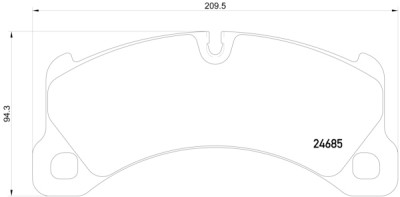 Set di 4 pastiglie freno BREMBO P 65 026