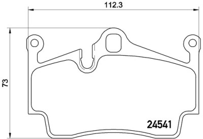 Set di 4 pastiglie freno BREMBO P 65 028