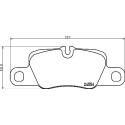 Set di 4 pastiglie freno BREMBO P 65 029