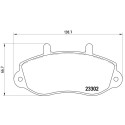Set di 4 pastiglie freno BREMBO P 68 025