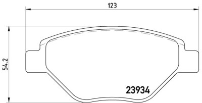 Set di 4 pastiglie freno BREMBO P 68 031