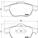 Set di 4 pastiglie freno BREMBO P 68 032