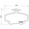 Set di 4 pastiglie freno BREMBO P 68 038