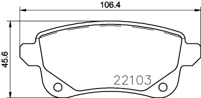 Set di 4 pastiglie freno BREMBO P 68 064