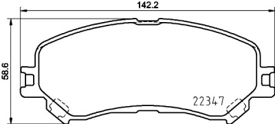 Set di 4 pastiglie freno BREMBO P 68 067