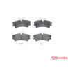 Set di 4 pastiglie freno BREMBO P 72 001