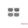 Set di 4 pastiglie freno BREMBO P 78 016