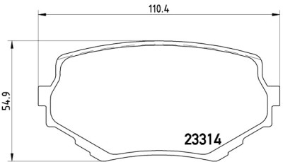 Set di 4 pastiglie freno BREMBO P 79 009