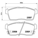 Set di 4 pastiglie freno BREMBO P 79 012