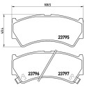 Set di 4 pastiglie freno BREMBO P 79 013