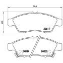 Set di 4 pastiglie freno BREMBO P 79 014