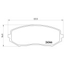 Set di 4 pastiglie freno BREMBO P 79 018
