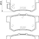 Set di 4 pastiglie freno BREMBO P 79 027
