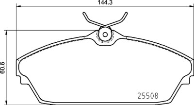 Set di 4 pastiglie freno BREMBO P 82 003