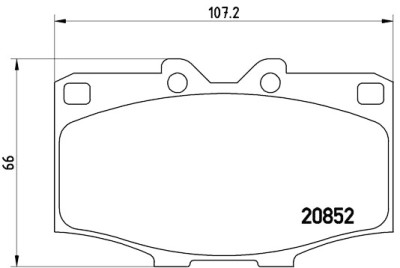 Set di 4 pastiglie freno BREMBO P 83 006