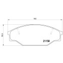Set di 4 pastiglie freno BREMBO P 83 013