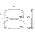 Set di 4 pastiglie freno BREMBO P 83 020