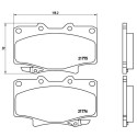 Set di 4 pastiglie freno BREMBO P 83 025
