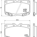 Set di 4 pastiglie freno BREMBO P 83 026