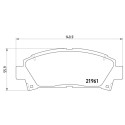 Set di 4 pastiglie freno BREMBO P 83 028