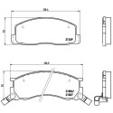 Set di 4 pastiglie freno BREMBO P 83 029