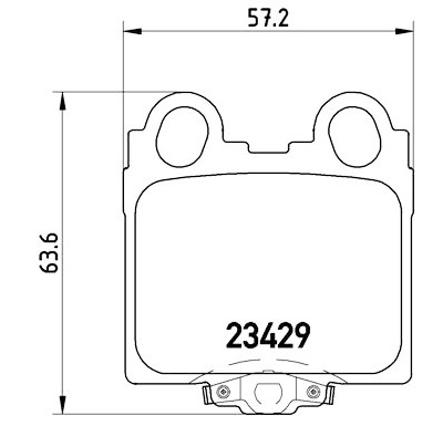 Set di 4 pastiglie freno BREMBO P 83 045