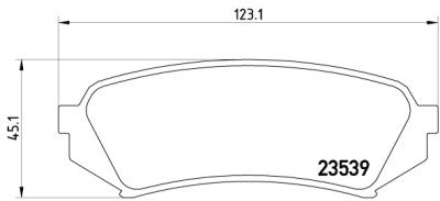 Set di 4 pastiglie freno BREMBO P 83 049
