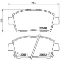 Set di 4 pastiglie freno BREMBO P 83 051