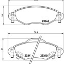 Set di 4 pastiglie freno BREMBO P 83 053