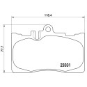 Set di 4 pastiglie freno BREMBO P 83 058
