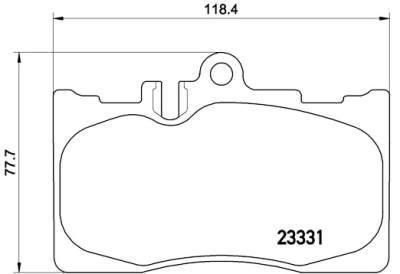 Set di 4 pastiglie freno BREMBO P 83 058