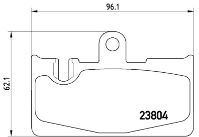 Set di 4 pastiglie freno BREMBO P 83 059