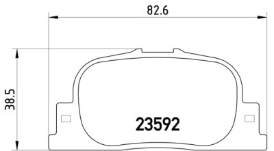 Set di 4 pastiglie freno BREMBO P 83 063