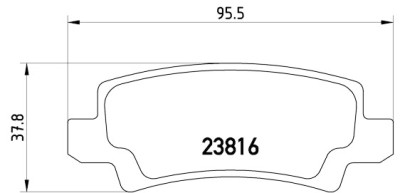 Set di 4 pastiglie freno BREMBO P 83 065