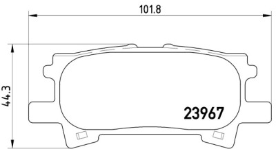 Set di 4 pastiglie freno BREMBO P 83 068
