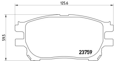 Set di 4 pastiglie freno BREMBO P 83 070