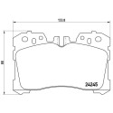 Set di 4 pastiglie freno BREMBO P 83 075