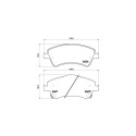 Set di 4 pastiglie freno BREMBO P 83 081