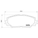 Set di 4 pastiglie freno BREMBO P 83 082