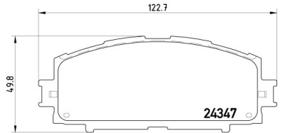 Set di 4 pastiglie freno BREMBO P 83 086