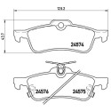 Set di 4 pastiglie freno BREMBO P 83 087