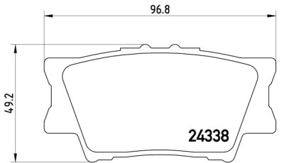 Set di 4 pastiglie freno BREMBO P 83 089
