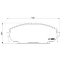 Set di 4 pastiglie freno BREMBO P 83 092