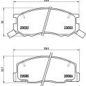 Set di 4 pastiglie freno BREMBO P 83 093