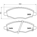 Set di 4 pastiglie freno BREMBO P 83 094