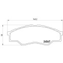 Set di 4 pastiglie freno BREMBO P 83 096
