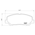 Set di 4 pastiglie freno BREMBO P 83 099